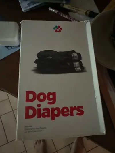 I am selling 2 packs of Pet Parent's dog diapers, size medium. These washable dog diapers come with...