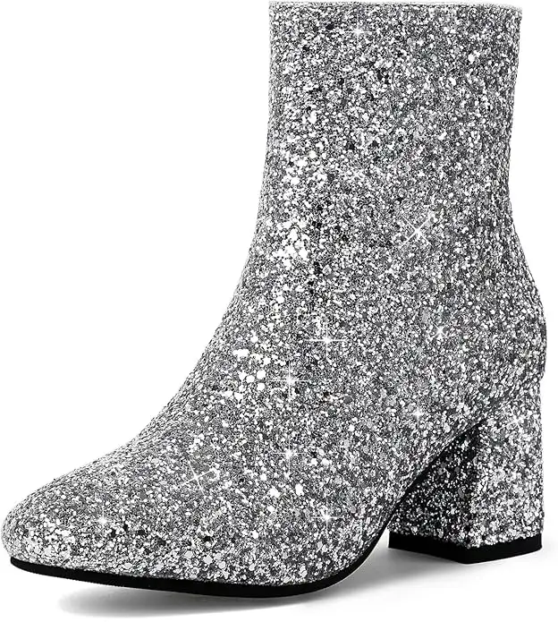 Liwa Liro Sparkly Glitter Platform Boots - EU 43 - Women's 11 -63234936611075122