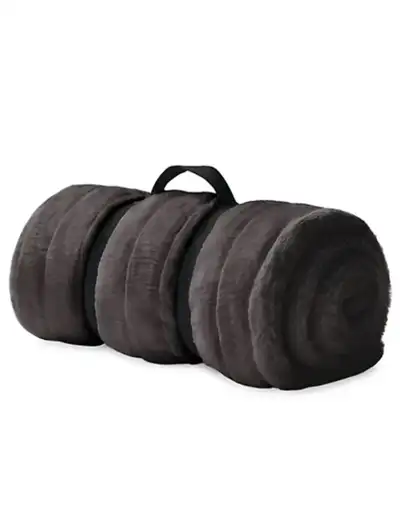 Grey - Premium Luxe Faux Fur Throw - Hudson Bay - 50" x 60", View more