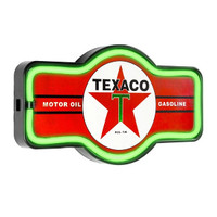 Enseigne TEXACO au néon DEL vert $49.99tx, neuf