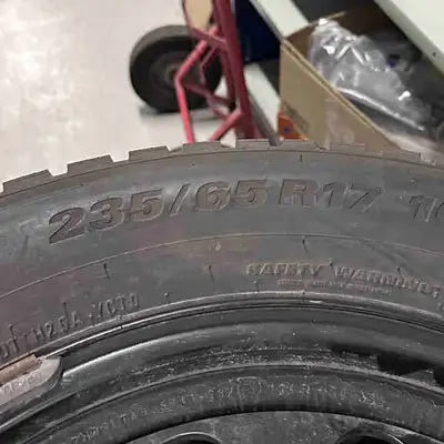 For sale is a set of four used 235/65R17 Kumho Winter Tires mounted on steel rims. These tires provi...