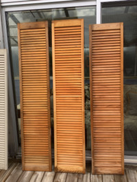 2 Pine Shutters, Unfinished, Like New