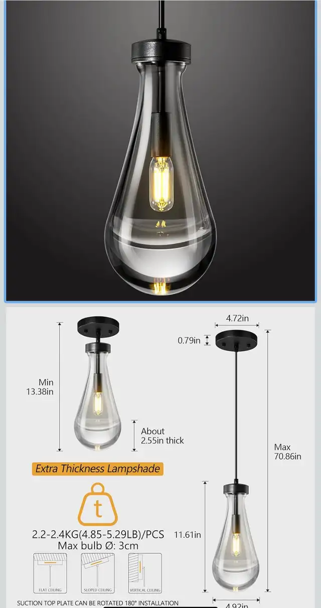 Pendant Light in Indoor Lighting & Fans in Mississauga / Peel Region - Image 6