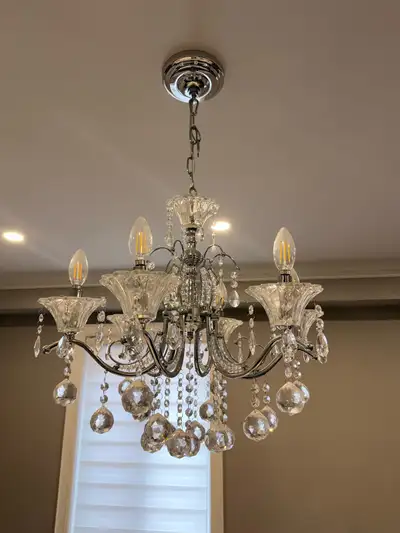 Chrome Crystal Chandelier, View more