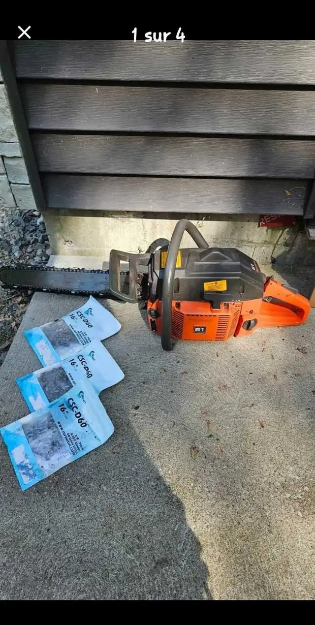 scie a chaine Husqvarna 61 in Outdoor Tools & Storage in Granby - Image 2