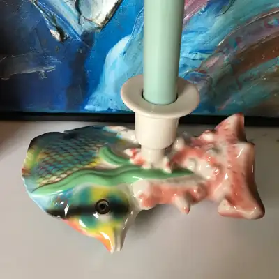 Limited Edition IKEA Föremål Fish and Coral Candlestick Holder designed by Per B. Sundberg for IKEA,...
