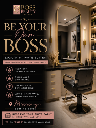 Luxury private salon suites coming soon to Mississauga ✨ Perfect for hairstylists, lash techs, nail...