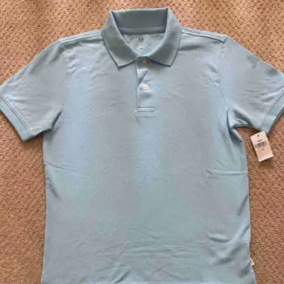 BNWT - GAP BOYS LIGHT BLUE POLO TOP SIZE L, View more