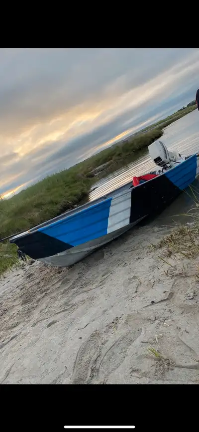 12 foot v haul good old aluminum boat no motor just boat has some patch’s and a slow leak dosent aff...