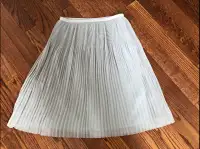 New Zara Skirt Pleated Bluish-Grey Size Medium