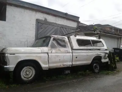 Was going to be a project truck. See a restored picture of the same truck, if this was the case. It...