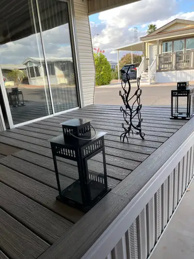 Viewpoint RV and golf resort unit 1737 Renovated park model with large covered carport and an unatta...