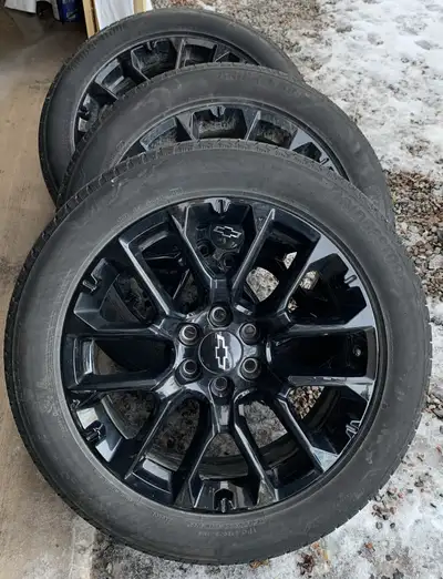 Tire on a 22” alloy rim Rims are immaculate, no dings 20k km on tires - run extremely smooth 275/50R...
