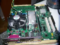 motherboard Intel DQ965GF, CPU Quad Core Q6600 4GB DDR2 800mhz