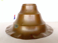 Vintage Copper Metal Lamp Shade Western Mission Arts & Crafts