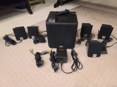 Creative Labs Dolby 5.1 speaker and sub woofer, View more