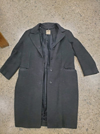 Hilary Radley Wool Cashmere Jacket with Fur Collar 