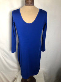 Womens Blue Stretchy Dress. 2XL