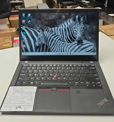 Laptop Lenovo ThinkPad T495 RYZEN 5 Pro 3500u 16Go SSD 256Go NVM, View more