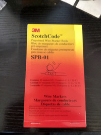 3M scotch code SPB-01 wire markers