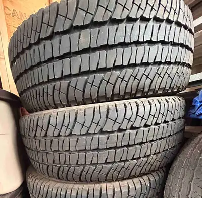 Michelin LTX AT 2 m+s 10 ply Load Range E Less than 300 km on them. Took them off my brand new Silve...
