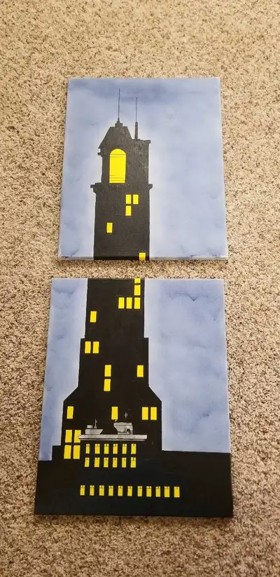 Comic Tower Painting, View more