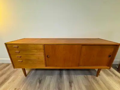 Mid-century teak credenza, View more