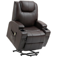 Power Lift Chair for Elderly, PU Leather Recliner Sofa Chair