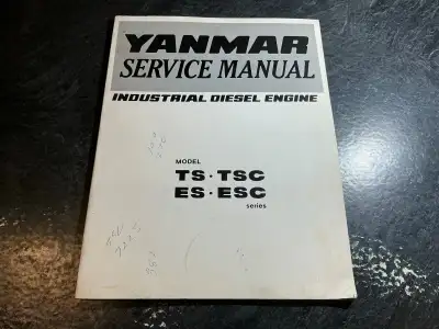 Yanmar Model TS, TSC, ES, ESC Series Industrial Diesel Manual, View more