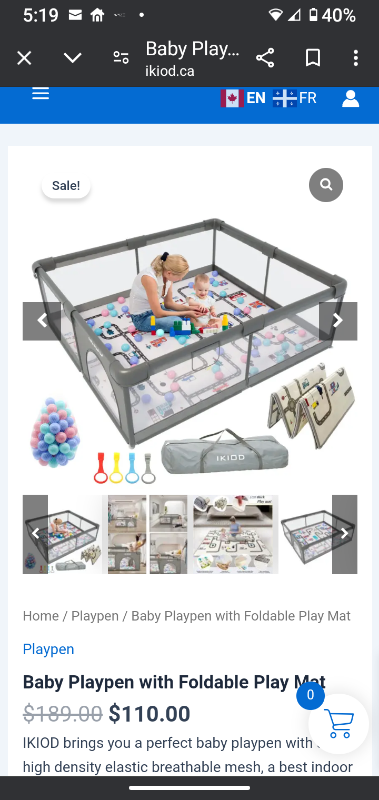 HUGE baby PLAYPEN excellent condition, View more