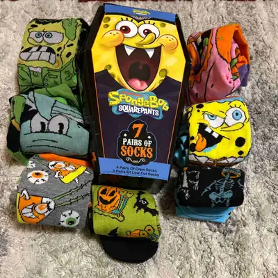 SpongeBob SquarePants (4 Crew & 3 Low Cut) , View more