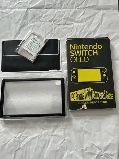 Nintendo Switch OLED screen protector., View more