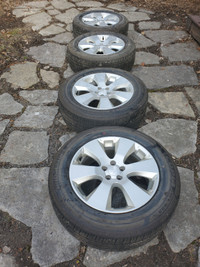 17" SUBARU RIMS (OEM) NO tires -PRISTINE condition