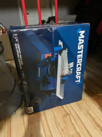 master craft 81/4” compact table saw NEW, View more
