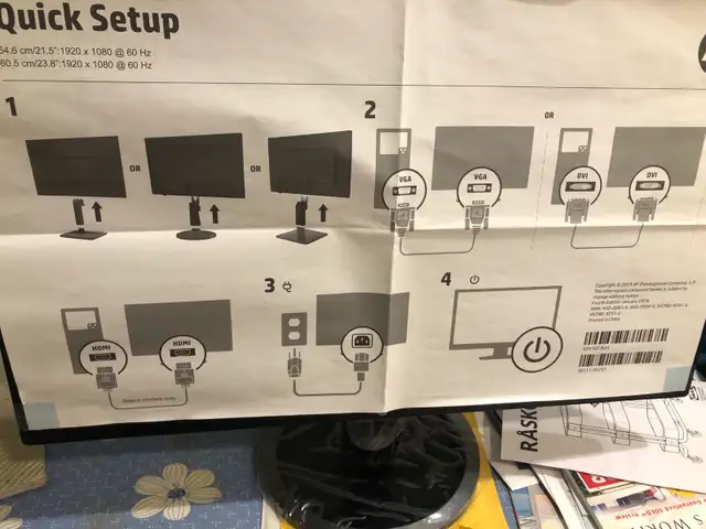 HP 24 Inch IPS Monitor-NEW (2) in Monitors in Oshawa / Durham Region - Image 6