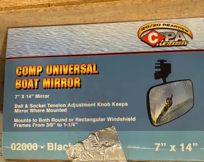 Boat mirror 7”x14” $45.00
