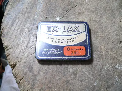 plusieurs articles antique a différent prix photo 1 canne antique Ex-lax # 9381 circa 1930's 20$ pho...