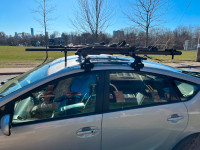 Thule and Yakima roof rack for bikes