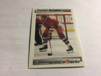1992-93 Tri-Globe From Russia With Puck #20 Vladimir Malakhov NM