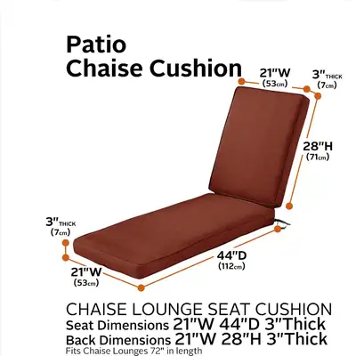 6x Lounge Chair Cushions Montlake Chaise Cushion, View more