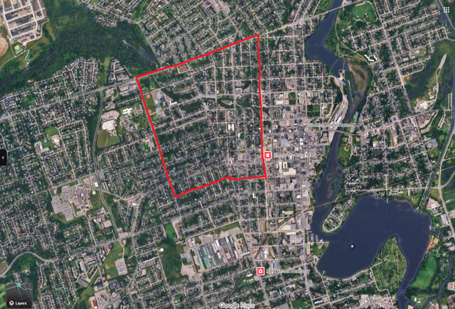 I am mowing lawns in north-central Peterborough!