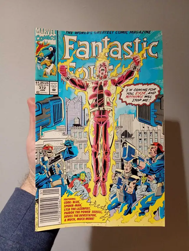 Fantastic Four #372 Jan 1993 Marvel Spider-Man, Silver Sable & W