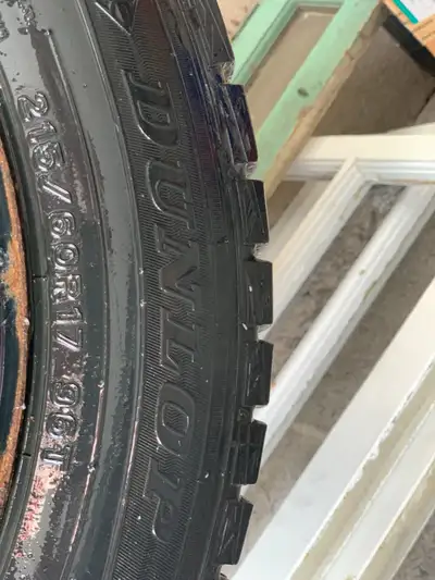 WinterMaxx. 215/60 R17. Used one season (~4000 km). Retail price/ prix detail: $333.50. On rims / su...