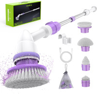 NEW: Electric Cordless Spin Scrubber, with 4 Heads