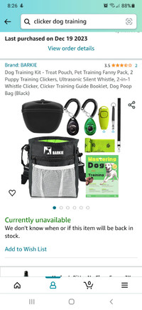 Clicker Dog Training Pouch For Sale