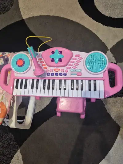 Kids keyboard with mic, View more