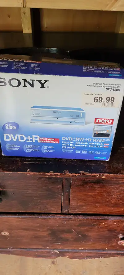 Sony DVD R/RW for computer new in box $40, View more