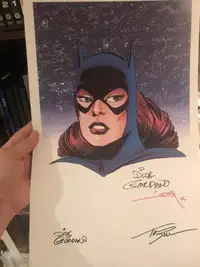 Batgirl print signed by Dick Giordano & Tom Smith