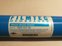 Filmtec Membrane, model #TW30-1812-100, reverse osmosis element
