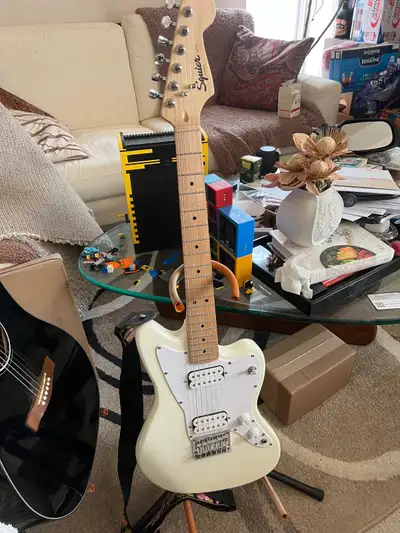 squier mini kids electric guitar white, View more